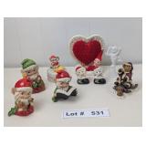 VINTAGE HOMCO ELVES, HOMCO SANTA PUPPS, ELF ON A S