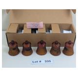 VINTAGE AMBER CANDLE VOTIVES AND CLEAR GLASS HOME