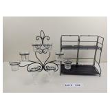 METAL VOTIVE HOLDER AND SHELF UNIT