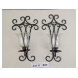 WROUGHT IRON CANDELABRAS