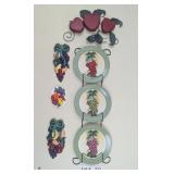 DECORATIVE PLATES IN HOLDER AND RESIN MCMXV WALL D