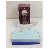 PARTY LITE TAPERED CANDLES AND CANDLE HOLDERS