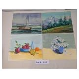 4 PAINTINGS
