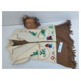 10-12 YR SIZE 36  INDIAN DRESS AND JACKET COSTUME