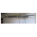 SEVERAL LENGTHS OF GALVANIZED PIPE AND TWO LENGTHS