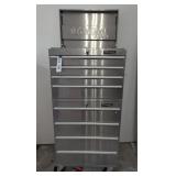 MASTER LOCK STAINLESS TOOL BOX ON WHEELS WITH KEYS
