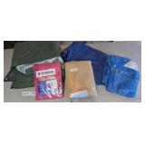 ASSORTED TARPS, CANOPY SHADE WALL, AND PRIVACY SCR