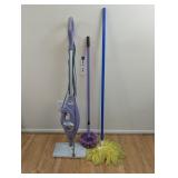 SHARK FLOOR STEAMER, DUST MOP, AND COBWEB CATCHER
