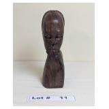 MAHOGANY AFFRICAN BUST