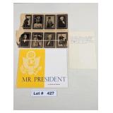 MR. PRESIDENT BY PATRICK AND VINMONT BOOK ON THE H