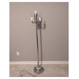 SILVER FLOOR LAMP
