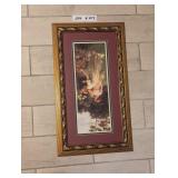 HOMCO FRAMED MAIDENS IN THE GARDEN PICTURE