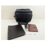 COMPUTER BAG BRIEF CASE, BINDER, PROMO PEN AND CAL