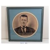 ANTIQUE FRAMED AND MATTED PORTRAIT