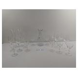 ASSORTED STEMWARE AND CARAF