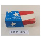 EARLY AMERICAN PRESCUT ANCHOR HOCKING COASTER SET