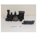 TRAIN CLOCK AND VINTAGE FLETCHER-BARNHARDT & WHITE