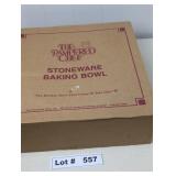 PAMPERED CHEF STONEWARE BAKING BOWL
