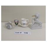 COLLECTION OF PORCELAIN DECORATIVE MINIATURES SOME