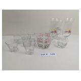 VINTAGE ICE BOWL WITH RECIPES AND COLLECTION OF CR