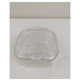 VINTAGE GLASS REFRIGERATOR FOOD STORAGE CONTAINER