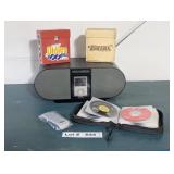 SONY RADIO, CD PLAYER, AND IPOD DOC AND PLAY STATI