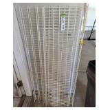 6 METAL SHELVES 49" LONG X 12 " WIDE