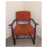 VINTAGE TURNED WOOD ARDRIE ARMCHAIR