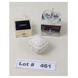 SILVER THINGS REMEMBERED JEWELRY BOX, RING HOLDER