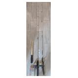 FISHING POLES, TACKLE, AND CLUB