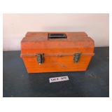 TOOL BOX WITH ASSORTED HARDWARE