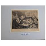 PRINT OF AN ETCHING OF "SMITHFIELD SHARPERS OR TH