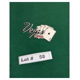 VEGAS CARD TABLE FELT MAT WITH RUBBER BACKING