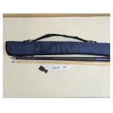 PLAYERS POOL QUE WITH CARRY CASE