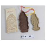 ST NICK AND NUT CRACKER LONGABERGER POTERY COOKIE