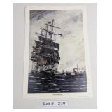 MOBIL OIL CORP PRINT OF "FORTHBANK" BY BRIAN P.