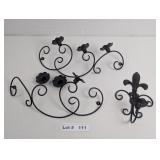 METAL WALL CANDLE HOLDERS ONE NEEDS CANDLE HOLDERS