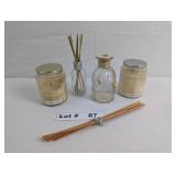 CANDLES AND INSENCE STICKS WITH HOLDERS