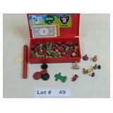 VINTAGE MONOPOLY TOKENS AND OTHER GAME TOKENS