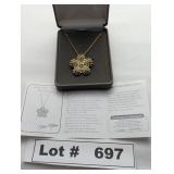 JEWELRY - NOLAN MILLER PRETTY PAVE FLOWER PENDANT/