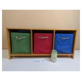 ORGANIZING STORAGE CABINET WITH REMOVABLE FABRIC B