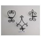 METAL WALL CANDLE HOLDERS