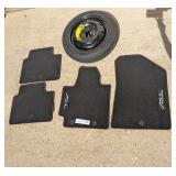 SOUL FLOOR MATS AND SPARE TIRE AND RIM