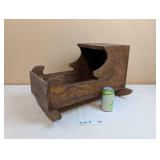 ANTIQUE WOODEN DOLL CRADLE