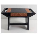 AFRICAN STYLE SMALL WOODEN BENCH