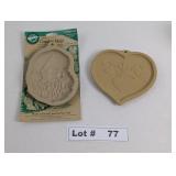 SANTA AND COUNTRY HEART COOKIE MOLD