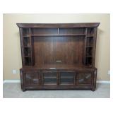 2 PIECE ENTERTAINMENT CENTER - CABINET 78X18X26 AN