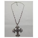 JEWELRY - CLASSIC VINTAGE SILVER AND PURPLE RHINES