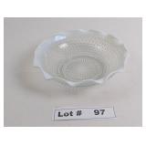 ANCHOR HOCKING OPALESCENT HOBNAIL SERVING BOWL