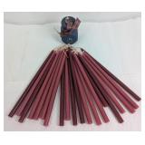 TAPERED CANDLES WITH RUSTIC CANDLE